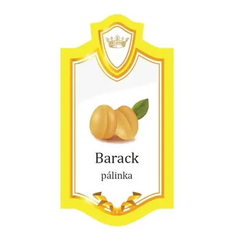 Pálinkás címke barack