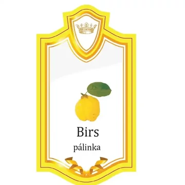 Pálinkás címke birs