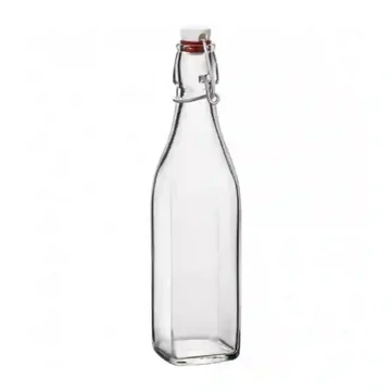 Pálinkás üveg szett 1L 16db (négyszögletes)