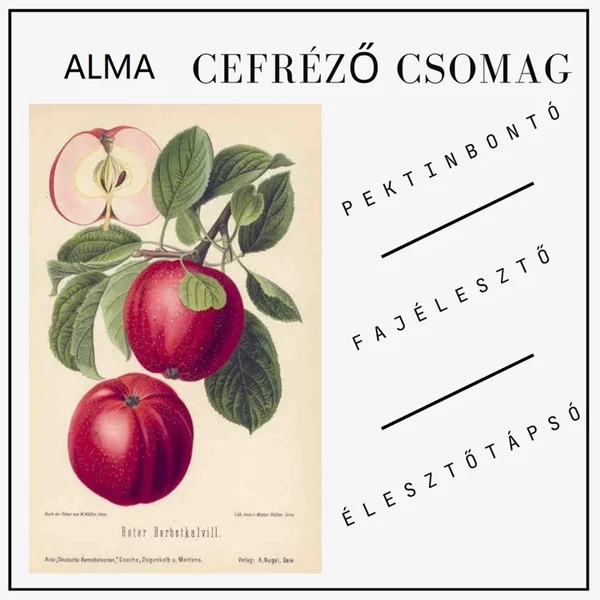 alma cefre készítéséhez adalékanyag