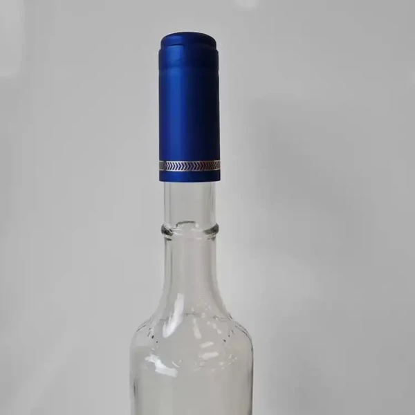 Hőzsugor-fólia / Kék arany sormintával kapszula